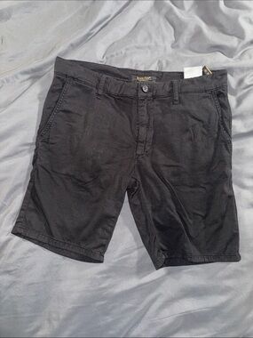 Bronxton Men's Black Flat Front Shorts